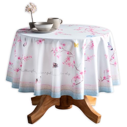 Maison d' Hermine Table Cloth Round Table Reusable 100% Cotton 69" Diameter