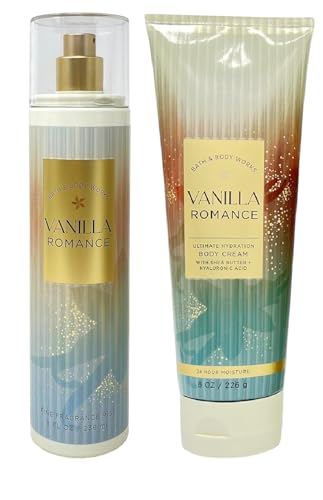 Vanilla Romance Fine Fragrance Mist and Ultimate Hydration Body Cream Bundle by Bath + Body Works - FULL SIZE