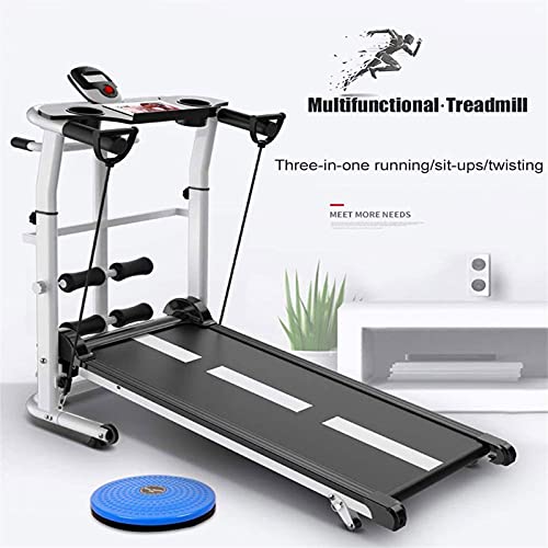 Image of Folding Treadmill Electric Motorized Running Machine 3 in 1 Multifunction Household Treadmill Jogging with Incline Fat Burning - Home Gym with LCD Monitor