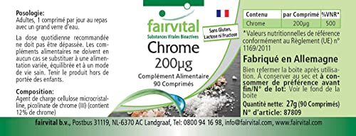 Chroompicolinaat - 200mcg chroom per tablet - HOOG GEDOSEERD - VEGAN - chromium picolinaat - essentieel sporenelement… - Image 5