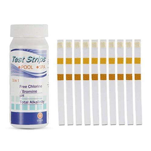 L'eau Bandelettes 3-in-1 Piscine Et Spas Pour Les Bandelettes De Test Ph Résiduel De Chlore Total Alcalinité Pratique Accessoires Industriels 50pcs Cover