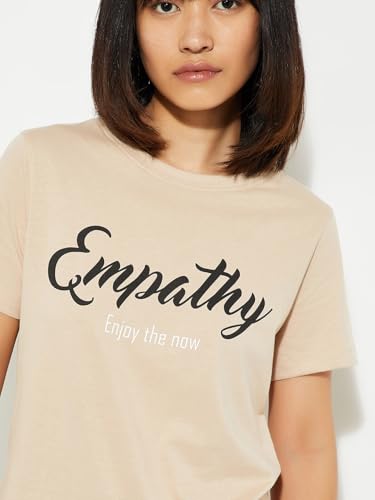 Image of Max Women's Cotton Regular Fit URB N Graphic Printed T-Shirt - Pack of 2