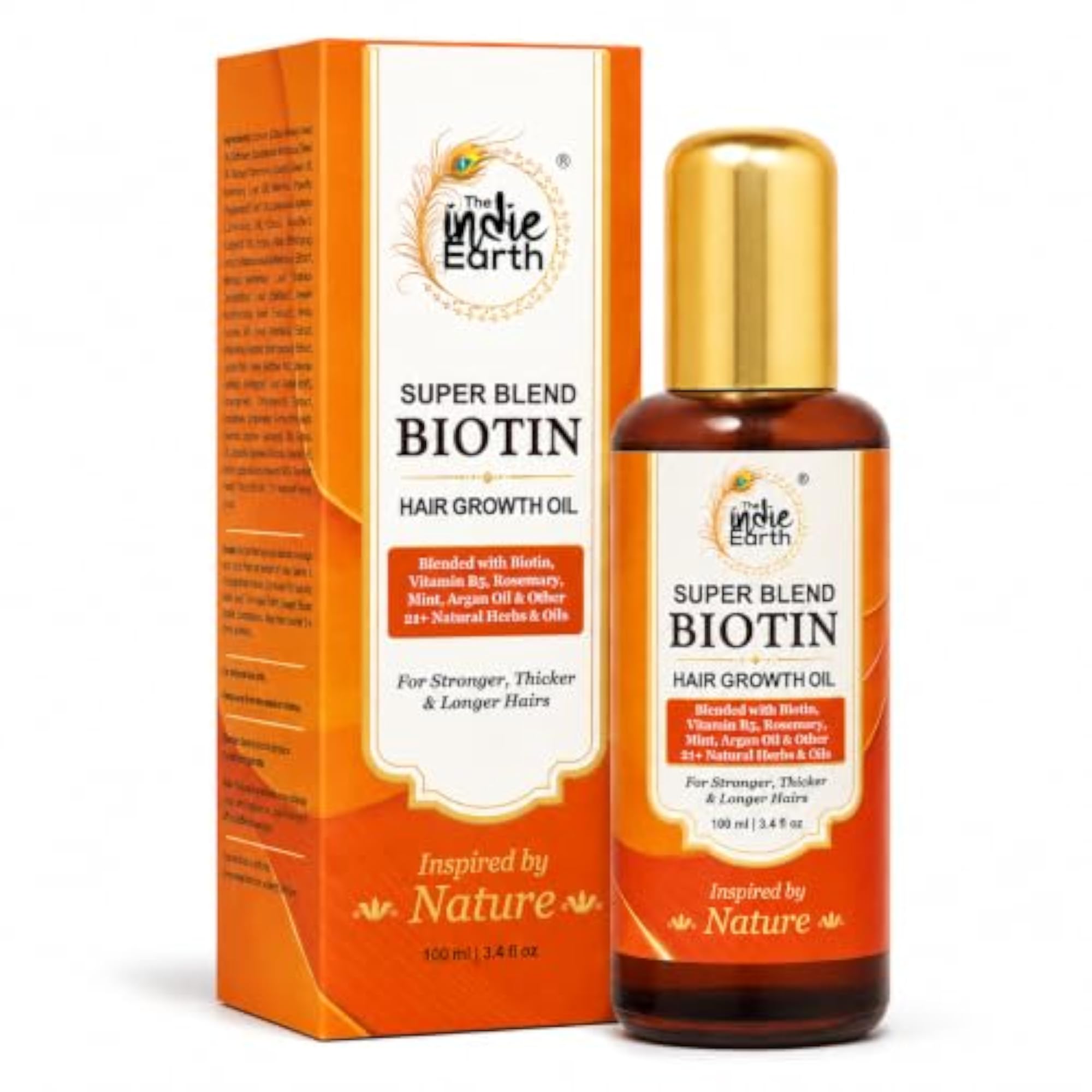 Rosemary Mint Biotin Hair Oil 100 mL, Nourishing Formula