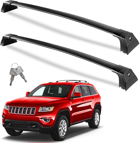 Wonderdriver Heavy Duty 260lbs Lockable Roof Rack Cross Bars Compatible with Jeep Grand Cherokee...