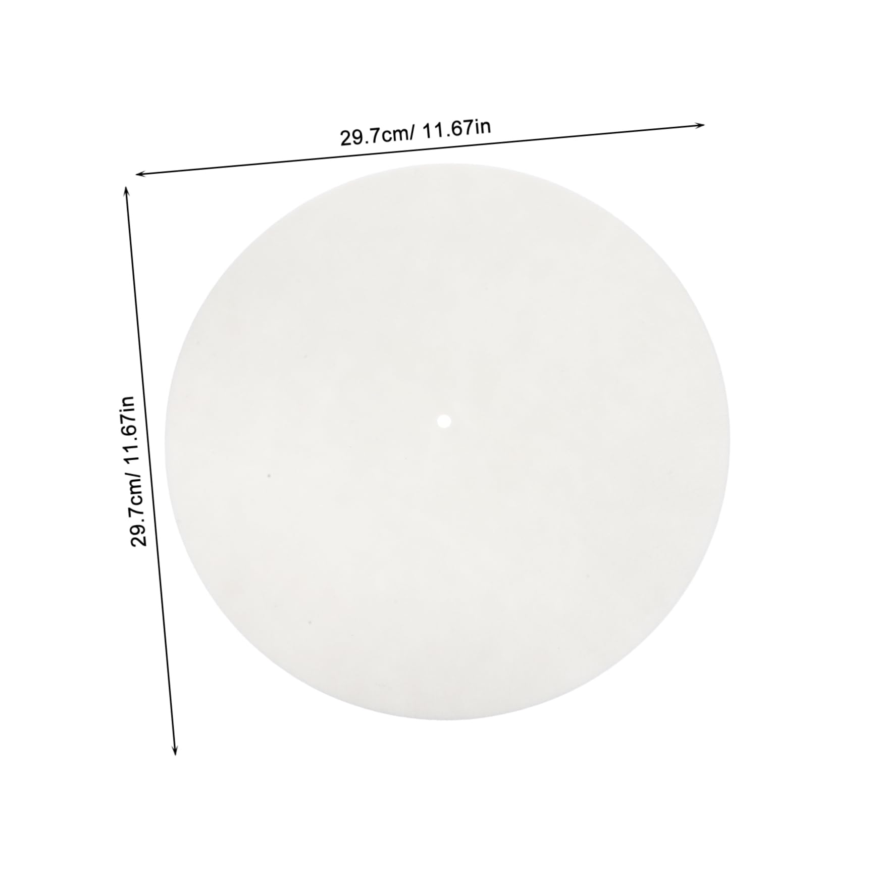 MUCKLILY Turntable Mat Felt Vinyl Slip Mat Record Pad for Phonograph Scratch-Free Protection Portable for Home Travel