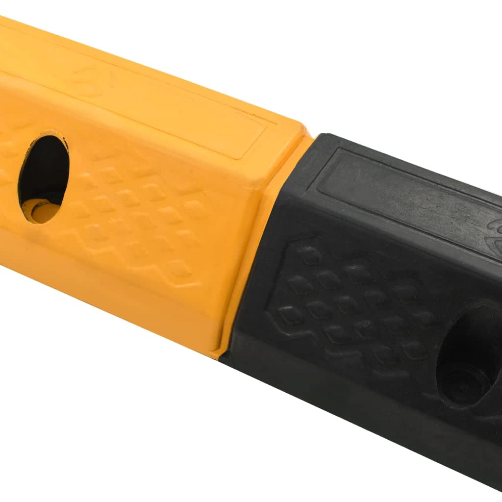 vidaXL 2X Delimitatori di Parcheggio Gomma 49x15x9 cm Accessori Garage Veicoli