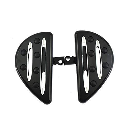 Repose-pieds moto passager CNC en aluminium noir robuste pour Harley Touring et Dyna