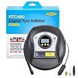 RING TYREINFLATE 450 Digital Tyre Inflator Air Compressor With Auto-Stop functionality - Measures in PSI, BAR & kPA
