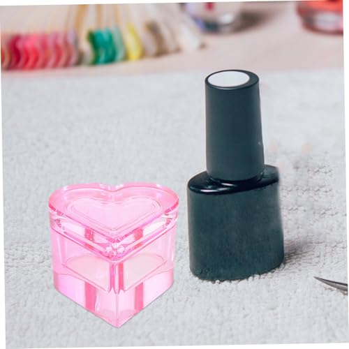 Set de Manicura con Plato en Forma de Corazón Rosa miniatura 5