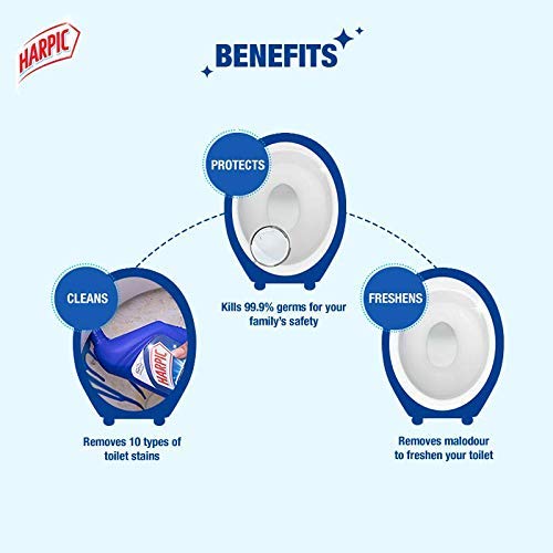 Image of Harpic Power Plus Toilet Cleaner (Orange), 900 ml