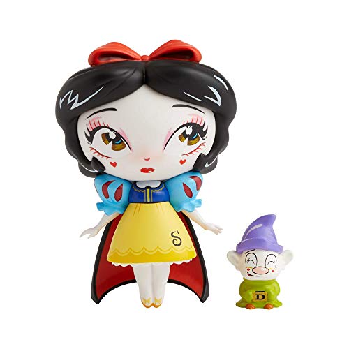 Enesco The The World of Miss Mindy Snow White and Mini Dopey Vinyl Figurine, 7 Inch, Multicolor