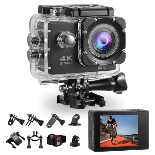 Camara de Accion, 4K WiFi Camara Deportiva...