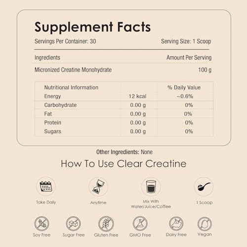 Image of GATACA Creatine Monohydrate 200 Mesh | Ultra-Micronized for Maximum Absorption | Daily Strength, Focus & Recovery. Backed by Science, Designed for You - 100g