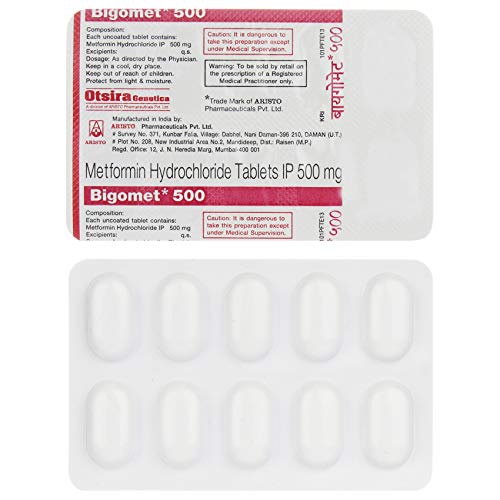 Image of Bigomat*500 - Strip of 10 Tablets