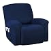 Konsilsa Housse Fauteuil Relax Complète Extensible, Stretch Housse De Fauteuil Relax Complète Couvertures de canapé pour Fauteuil inclinable Protecteur pour Chaise Canapé (Color : Dark Blue)