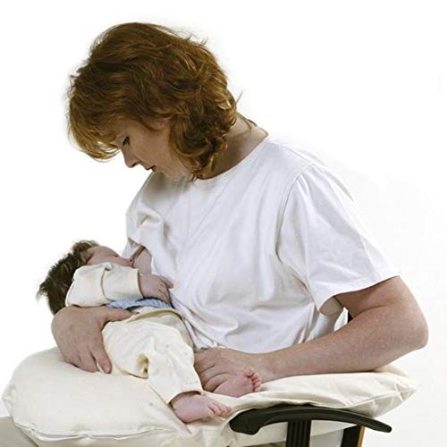 Mini Coussin de Grossesse - Coussin d'allaitement au format voyage sans taie d'oreiller - 125x50cm