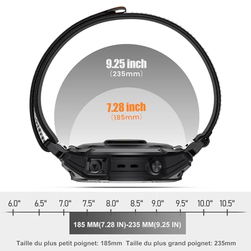 Bracelet Garmin Forerunner 945 nylon 22mm compatible Instinct et Fenix
