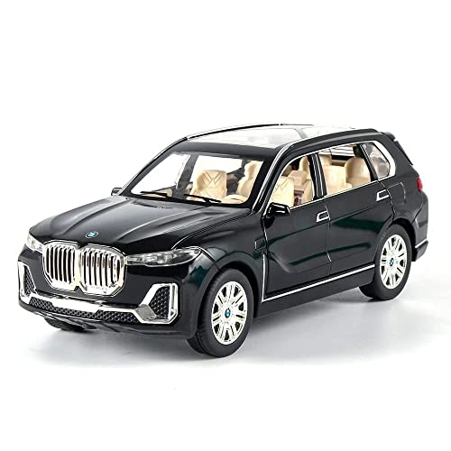 Image of LONGMIRE Metal Pull Back Diecast Car Pull Back Model with Sound Light Boys Gifts Toys for Kids Pack of 1, Multicolor (BMW X7)