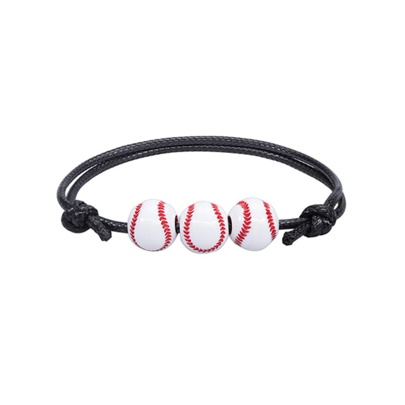 Image of Baby Boy Softball Baseball Sports Headband and Adjustable Bracelet 2 Pcs Set Baseball Sports Party Birthday Outfit
