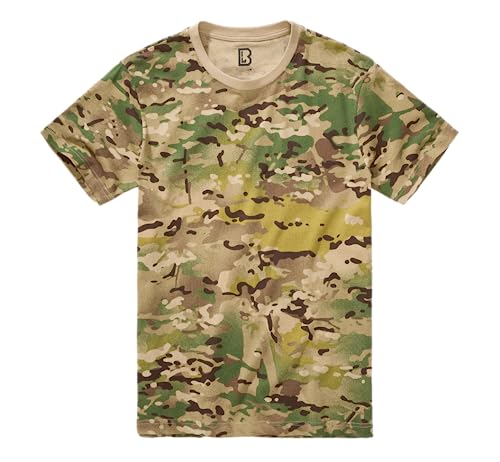 Brandit T-Shirt, Camisa Hombre, Tactical Camo,
