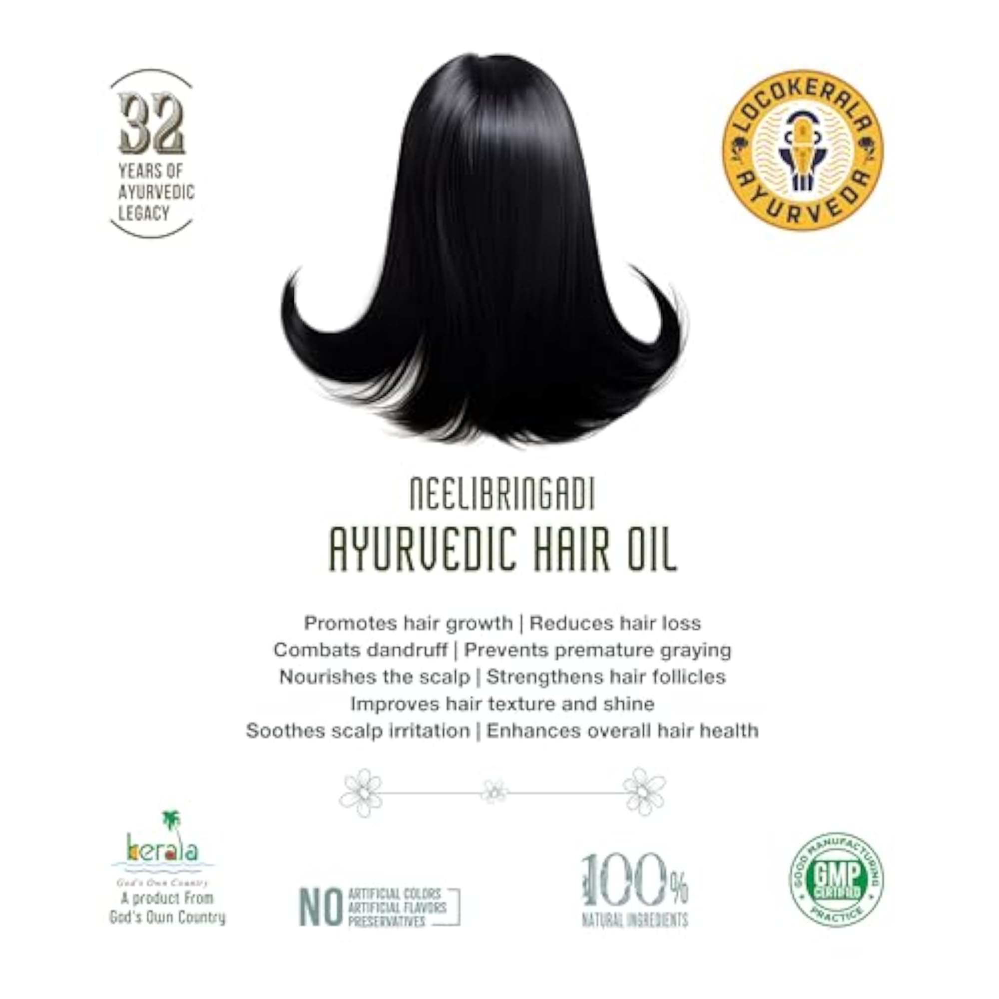 Neelibringadi Ayurvedic Hair Oil, 200ml