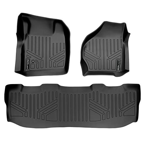SMARTLINER Custom Fit Floor Mats 2 Row Liner Set Compatible with 1999-2007 Ford F-250 by SMARTLINER - Used condition - US$89.48