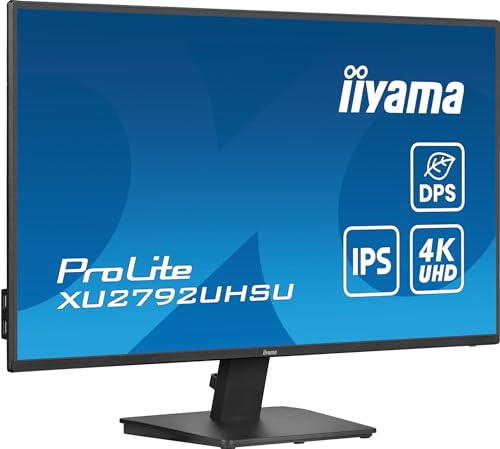 iiyama XU2792UHSU-B6 27" IPS slim bezel , 4ms, UHD 3840x2160, HDMI/DP, 3 x USB, 1 x USB-C(15W) - Image 4