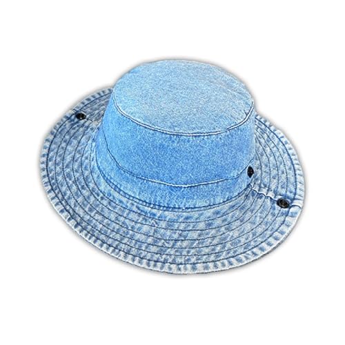 Custom Toddler Girls Cowboy Hat, Personalized Leather Patch Western Hat, Denim Bucket Hat for Girls, 2-8t Cowgirl Hat2