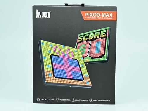 Divoom Pixoo-Max Mehrzweck Digitaler Bilderrahmen, 32 x 32 Programmierbares Pixel Art LED Display für Zimmer Gaming Deko, Fensterschild ✪ - 8