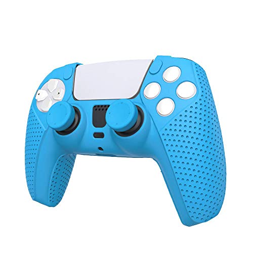 A manga de silicone TwiHill é adequada para PS5, manga protetora antiderrapante PS5 (Preto)