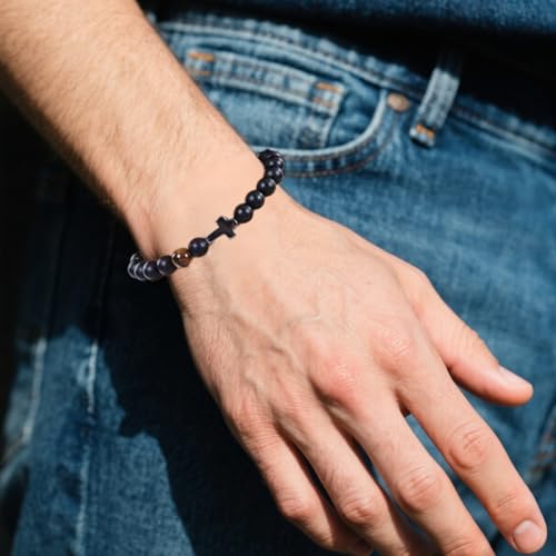 Baptism Gifts Cross Bracelet for Girl, First Communion Confirmation Bless Gifts for Teenage Girls Boys, Kindergarten Preschool Graduation Christening Gift for Daughter Granddaughter Godchild