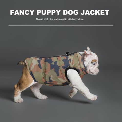 Hundemantel Winterjacke Regenmantel Hund Hundebekleidung Hundejacke Warm Wintermantel gepolstert - Größe (Camouflage)