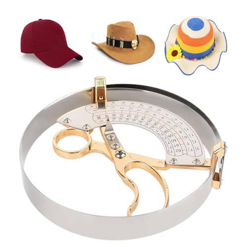 Règle de boussole manuelle pour taille de chapeau adulte en acier inoxydable durable