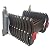 TECHTONGDA 10 Steps Narrow Wall Mounted Attic Ladder Pull Down Folding Ladder, Chocolate Al-Mg Folding Loft Stairs, Vertical Height: 2.5 m/8.2ft Complimentary with 2 Spare Steps
