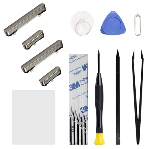 Boutons latéraux Galaxy S24 Ultra perdus : lot de remplacement gris avec outils