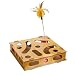 Interactive Cat Toy Puzzle Box with Teasing Stick and Bell Ball, Claw Grinding, Interesting Pet Game for Training