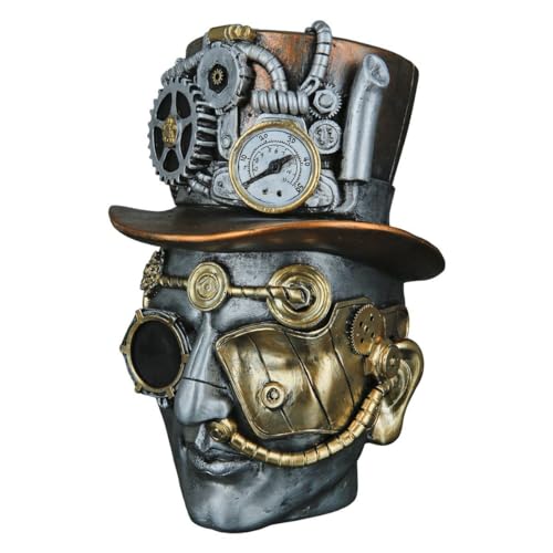 Casablanca Skulptur Steampunk Male - Dekofigur Frau Woman - Deko Wohnzimmer - Höhe 20 cm