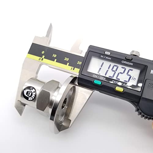 Image of bmotiontech FNPT to KF25 Flange Fitting (ISO-KF KF25 QF25 NW25) US NPT Thread Standard (1 /8 inch FNPT x KF25)