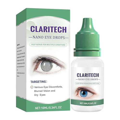 Gotas Para Lentillas Hidratantes | 10ml Hidratante Calmante Lubricante,Lubricante Ocular,Para Cuidado Visual Mañana Antes Del Maquillaje Día Noche Viaje Vacaciones Trabajo Estudio Hogar Interior Exter