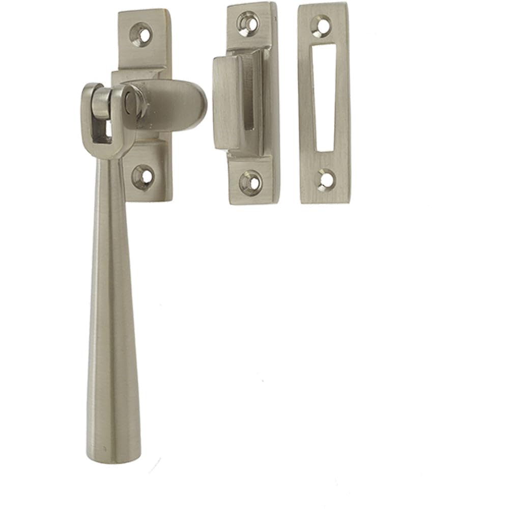 Durable 110mm Satin Nickel Casement Fasteners for Secure Windows - Window Handle