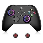 Moonag Wireless Controller for Xbox, Compatible with Xbox Series X/S/One/PC, With 2 Silicone Thumb Grips, Hall Effect Joysticks, 2.4GHz Wireless Adapter Gamepad with RGB Light, Dual Vibration, TURBO