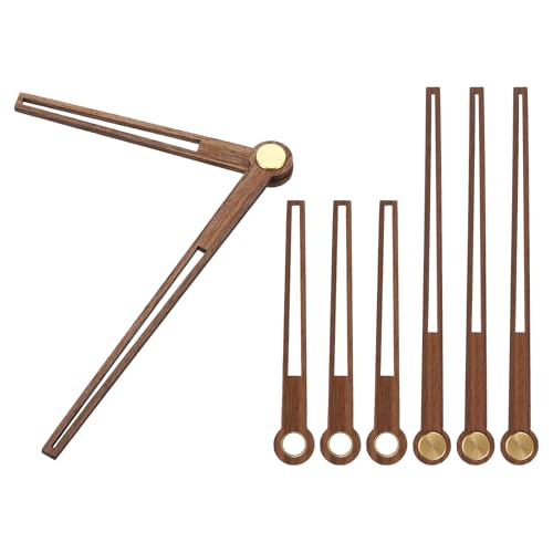 PATIKIL Kit De Repuesto De Manecillas De Reloj, 4 Juegos De Piezas De Manecillas para Reloj De Pared De 10 Pulgadas, Mecanismo De Reloj De Madera Y Decoración De Hogar DIY, D1