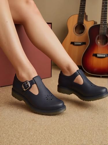 BEST TRENDY Women's Mary Jane Shoes – Classic Black Oxford Shoes with T-Strap Design | Comfortable & Stylish Mary Janes for Women | Casual & Dressy T-Strap Mary Jane Flats3