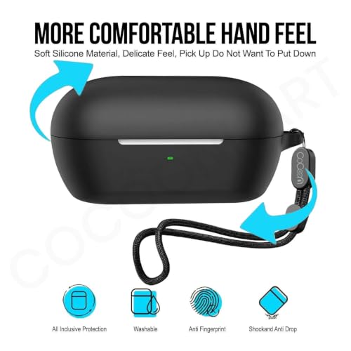 Image of Soft Soft Silicone Case Cover for Sony WF-C710N | C710NSA (Black)