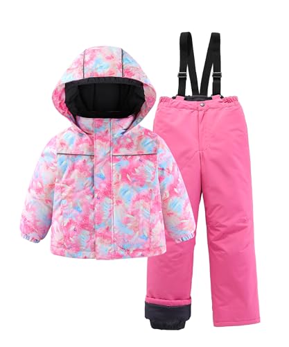 Image of Hiheart Boys Girls Winter Ski Jacket & Pants Set 2-Piece Snowsuit