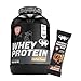 Produktbild 3kg Mammut Whey Protein Eiweißshake - Set inkl. Protein Shaker, Riegel, Powderbank oder Tasse (Salted Peanut, Mammut Protein Bar - Almond Brownie)