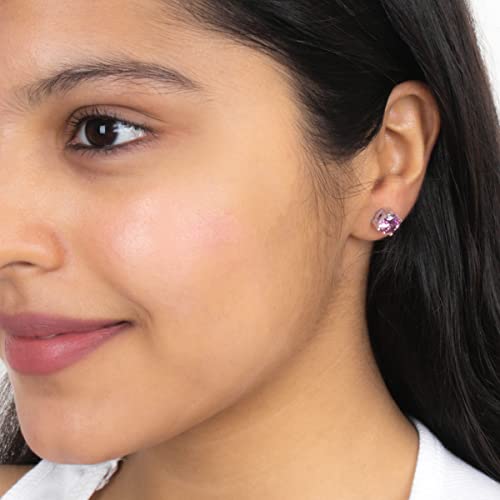 Image of Ornate Jewels 925 Silver 2 Carat American Diamond Solitaire Stud Earrings for Women and Girls | With Certificate of Authenticity and 925 Stamp | Life-time Warranty*