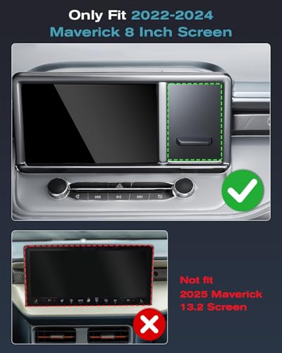 Image of CDEFG UPGRADED for Ford Maverick 2022-2024 Center Console Screen Storage Drawer w /Magnet Design Slides Smoothly - Maverick 8 inch Screen Cubby Storage Box - for 2022-2024 Maverick Accessories