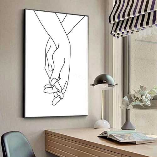 Dessin au trait main amour baiser célébrant la complicité du couple