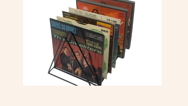 Amazon.com: Vinyl Record Storage Holder Stand - Premium Triangle